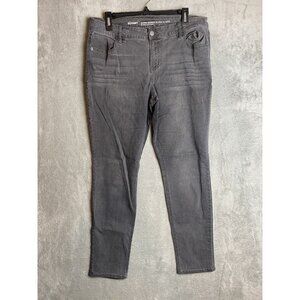 Old Navy Womens 14 Super Skinny Mid Rise Grey Jeans
